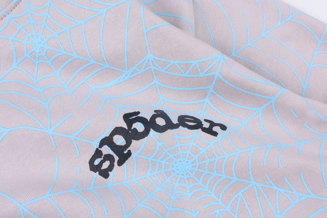 Sp5der AOP Web Hoodies 'Heather Grey'